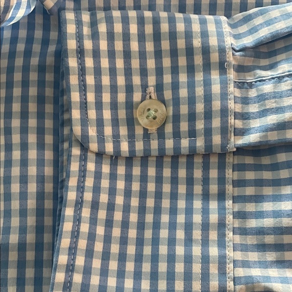 Vineyard Vines Light Blue Gingham Shirt - Picture 8 of 10